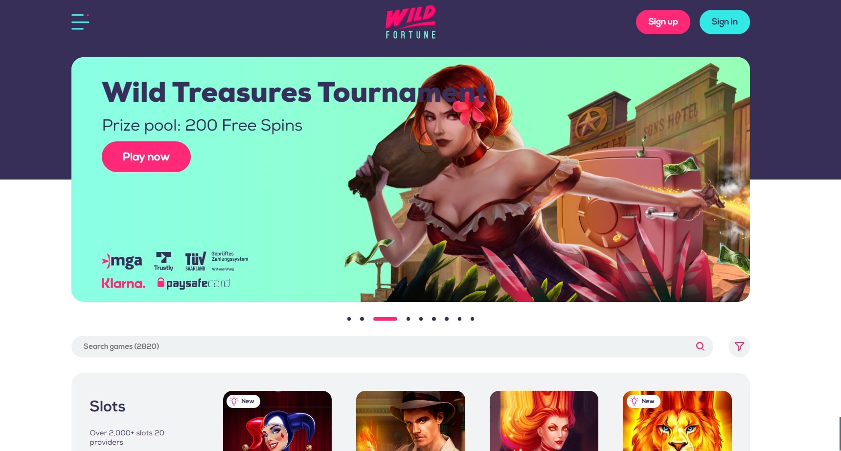 Wild Fortune Online Casino